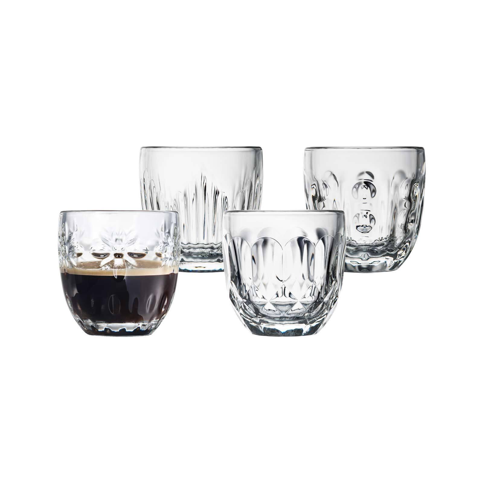 ESPRESSOGLÄSER Facetten transparent 100 ml 4er Set ESPRESSOGLÄSER Facetten transparent 100 ml 4er Set von La Rochère
