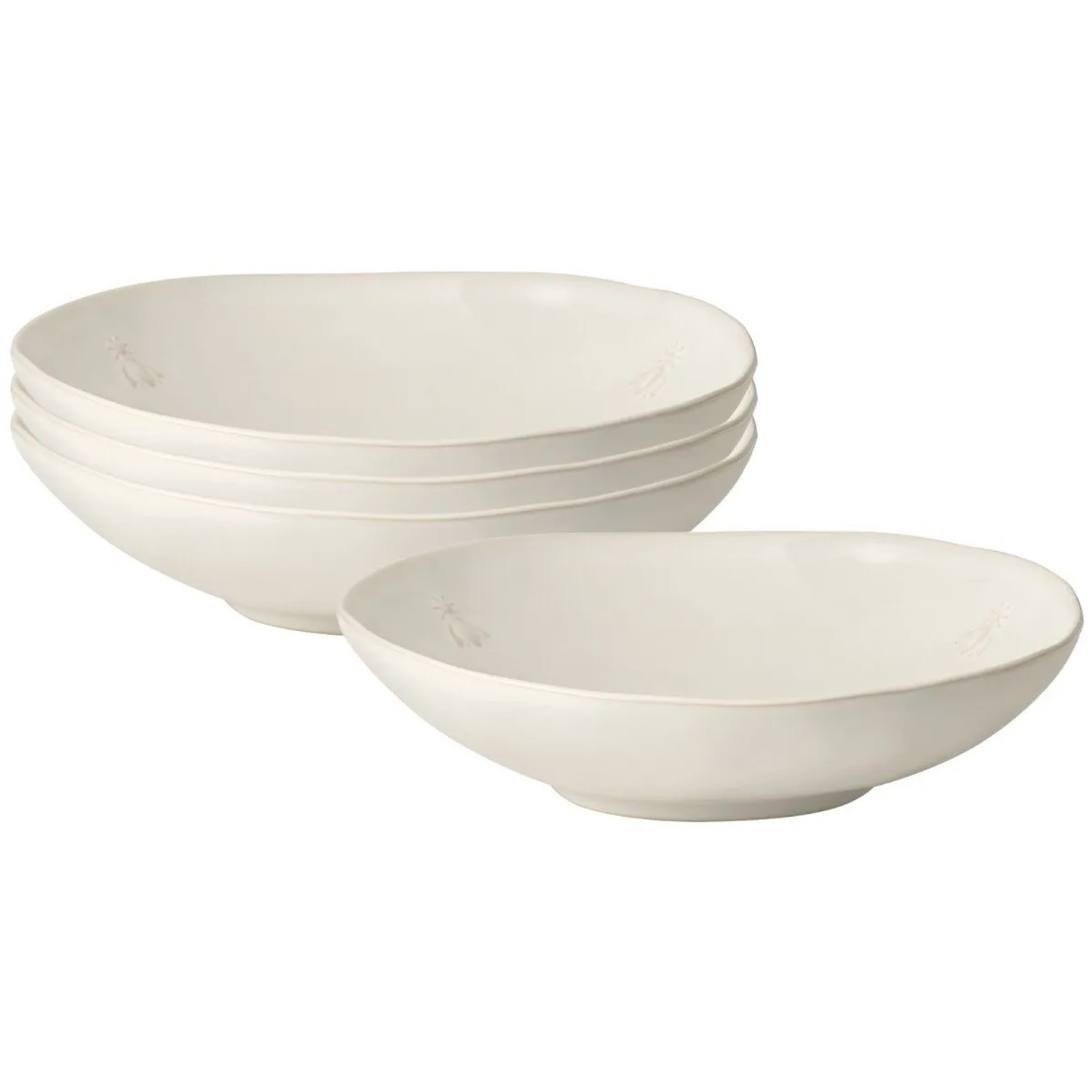 La Rochère Biene Abeille Pastateller 23 cm 4er Set Ecru La Rochère Biene Abeille Pastateller 23 cm 4er Set Ecru von La Rochère