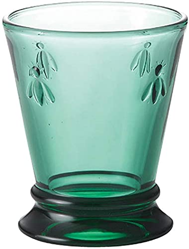 La Rochere - Glas/Wasserglas/Saftglas - Biene - grün - Pressglas - 260 ml - 1 Stück von La Rochère
