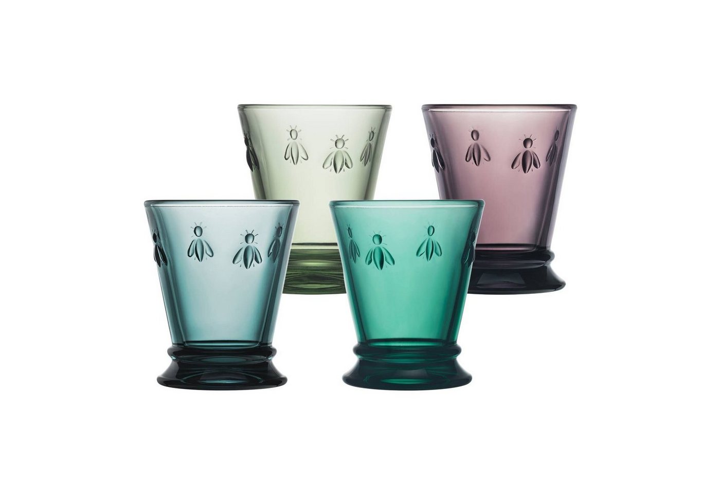 La Rochere Glas Biene Abeille Wassergläser 260 ml 4er Set, Glas von La Rochere