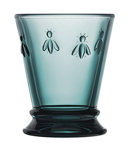 La Rochere - Gobelet - Abeille - Wasserglas/Trinkglas - Pressglas - Blau - 26cl von La Rochère
