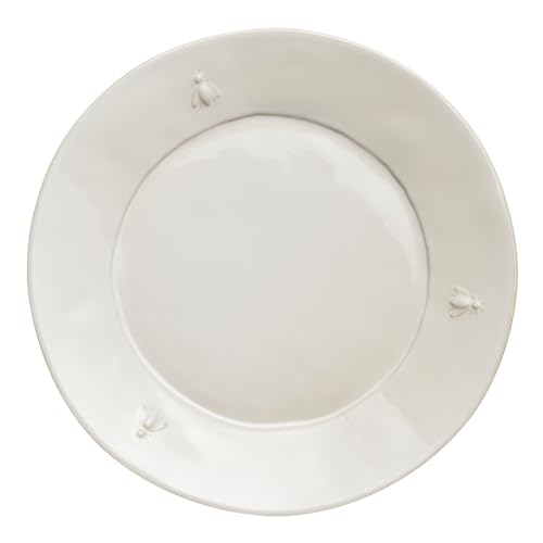 La Rochère Servierteller Keramik Abeille Biene Natur Ø 274 mm - 4er Set von La Rochère