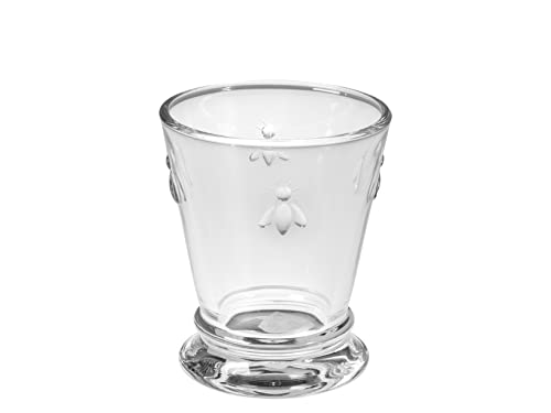 La Rochère Wasserglas Biene Klar 260 ml - 1 Glas - schöne Trinkglas Glas mit einzigartigen Look von La Jolie