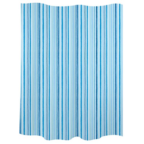 LAROOM 11716 Bad-Duschvorhang, Polyester, Blau von La Room