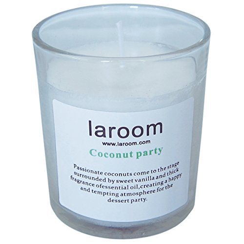 LAROOM 13179 – Kerze COCO in Becher, Weiß von La Room