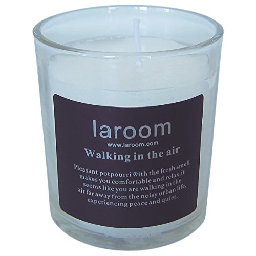 LAROOM 13185 – Kerze Blume Lotus in Becher, Weiß von La Room