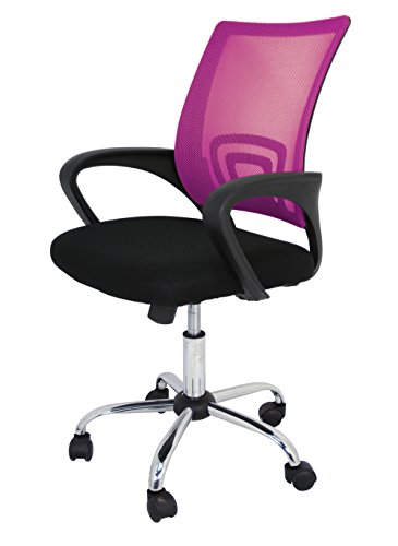 La Silla Española Die spanische Stuhl Ribadeo Bürostuhl ohne Kopfstütze, Polyester, Pink, 61 x 58 x 89 cm von La Silla Española