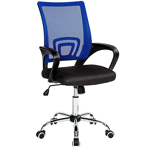 La Silla Española Die spanische Stuhl Ribadeo Bürostuhl ohne Kopfstütze 61x58x89 cm blau von La Silla Española