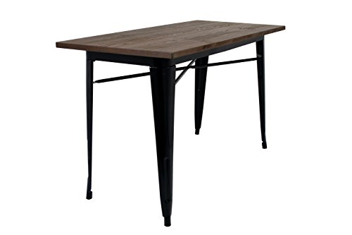 La Silla Española Die spanische Stuhl tólix Tisch Tischplatte, Edelstahl, Dunkelbraun, 53.50 X 52 X 73 cm von La Silla Española