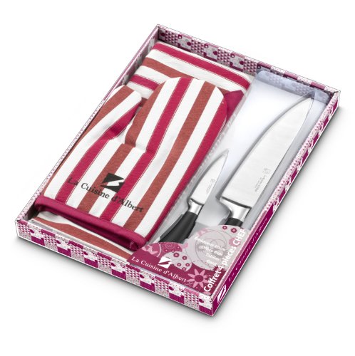 La Table d 'Albert 009950 4-teiliges Set 2 Küchenmessern + 1 Officemesser + 1 Kochmesser Edelstahl Fuchsia La Table d 'Albert 009950 4-teiliges Set 2 Küchenmessern + 1 Officemesser + 1 Kochmesser Edelstahl Fuchsia von La Table d'Albert
