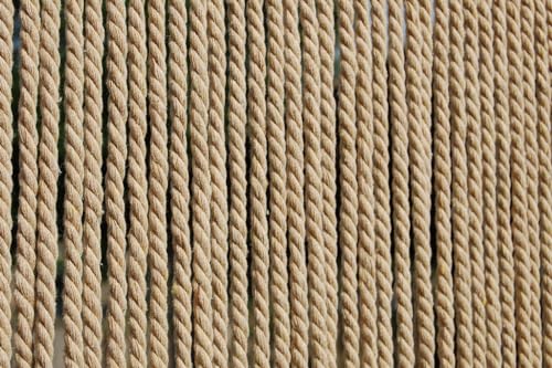 CASA Türvorhang Seil Toulon 1 Fliegenvorhang Insektenvorhang Balkonvorhang Seilvorhang Natur beige, Maße:90 x 210 cm von La Tenda