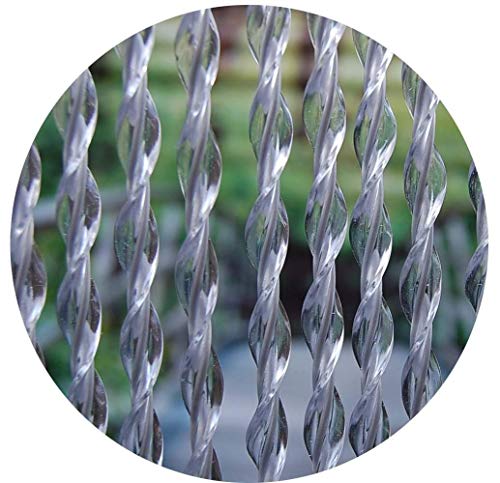 La Tenda Türvorhang, Polyvinylchlorid, transparent-grau, 90x210cm von La Tenda