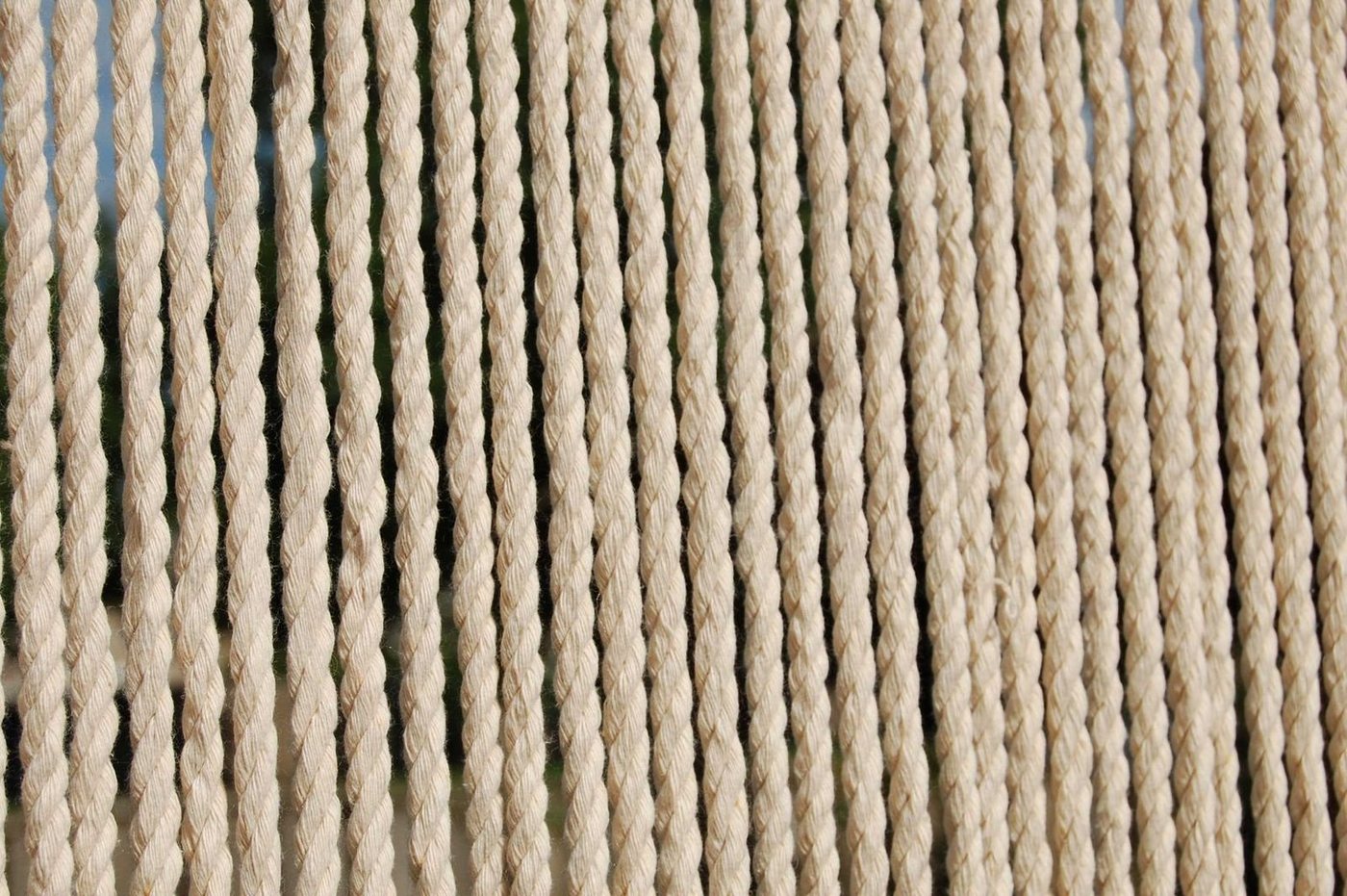La Tenda Insektenschutz-Vorhang CASA TOULON 3 Seilvorhang creme beige, 90 x 210 cm, Kunststoff - Schrauben inklusive von La Tenda