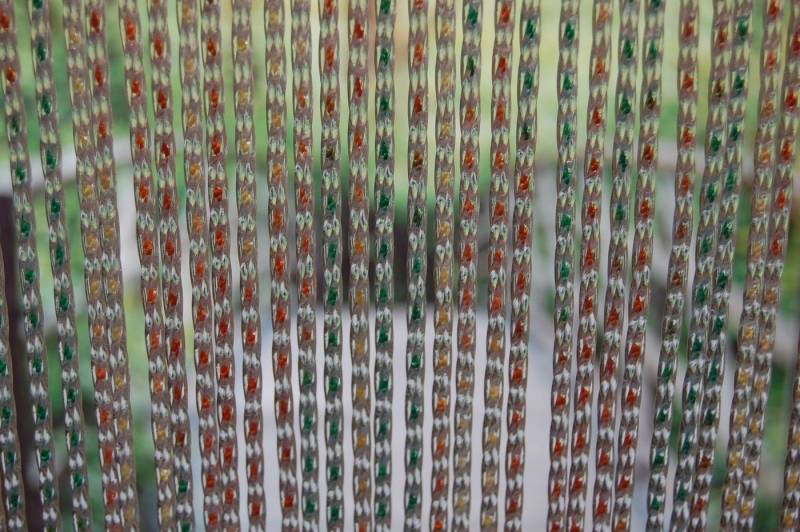 La Tenda Insektenschutz-Vorhang Türvorhang LAZIO 2 Streifenvorhang bunt, 90 x 210 cm, PVC - Länge und Breite individuell kürzbar von La Tenda