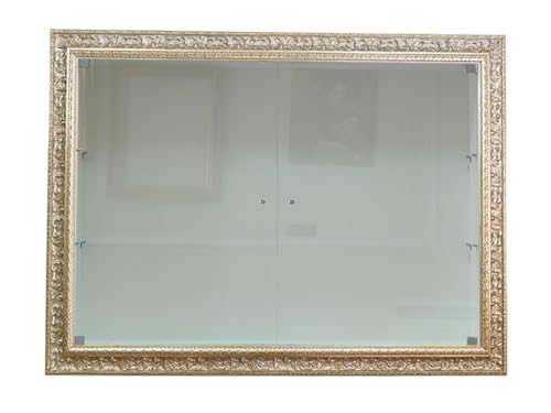 La Torre Hängende Vitrine im klassischen Stil mit Glastüren Klassischer Rahmen Flaschenhalter nach Maß VTD621AA 70 x 100 cm von La Torre