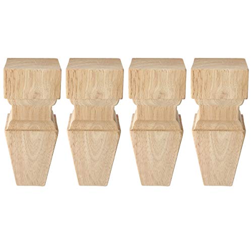 La Vane 15cm Holz Möbelfüße, 4 Stück Massivholz Eckig Pyramide Geschnitzten Ersatz Tischbeine Möbelbeine für Sofa Bett Schrank Couch Stuhl La Vane 15cm Holz Möbelfüße, 4 Stück Massivholz Eckig Pyramide Geschnitzten Ersatz Tischbeine Möbelbeine für Sofa Bett Schrank Couch Stuhl von La Vane
