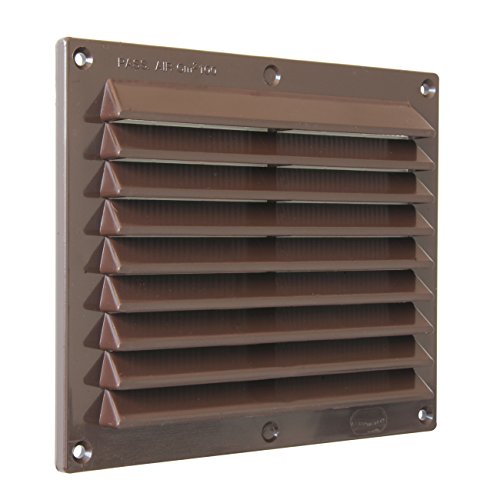 Die Belüftung br1714 m Lüftungsgitter Kunststoff rechteckig überlappende, braun, 175 x 146 mm von La Ventilazione
