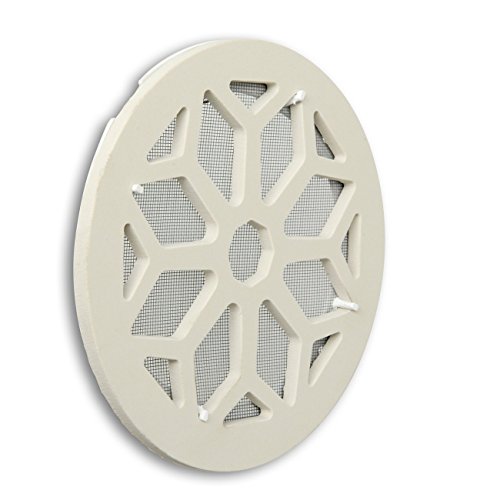 Die Belüftung cergrsbix Lüftungsgitter aus Keramik Steinzeug, Weiß, Durchmesser 200 mm von La Ventilazione