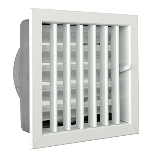 La Ventilazione GCSIB1818120 Einbaulüftungsgitter für Kamine, Alluminio Verniciato Bianco, 180 x 180 mm von La Ventilazione