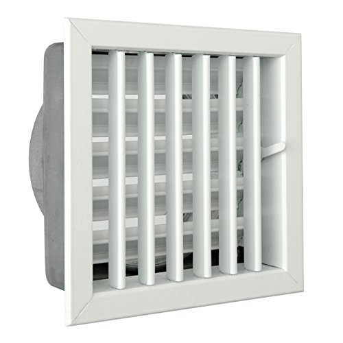 The gcsib1818120-y Lüftungsgitter für Kamine, Aluminium weiß lackiert, 180 x 180 mm von La Ventilazione