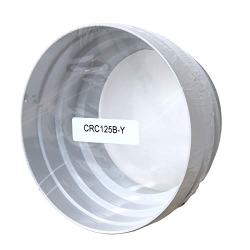Die Lüftung CRC125B Reduzierkegel aus ABS M/F von Ø 125 bis 100 mm. Farbe Weiß. von La Ventilazione