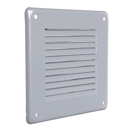 Die Ventilation GL10RG Viereck-Ventilationsgitter aus lackiertem Blech grau mit Netz, Maße 140 x 140 mm Die Ventilation GL10RG Viereck-Ventilationsgitter aus lackiertem Blech grau mit Netz, Maße 140 x 140 mm von La Ventilazione