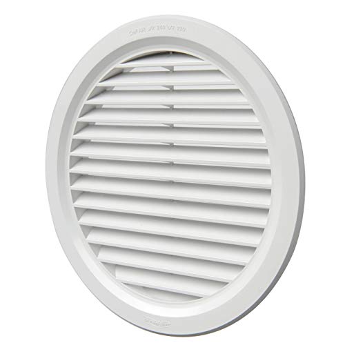 Die Ventilation T20B runde Lüftungsgitter aus Kunststoff, weiß, Durchmesser 238 mm von La Ventilazione