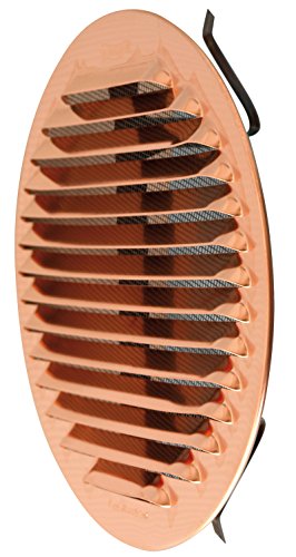First Plast Lüftungsgitter rund-Metall-Gitter Lüftung Clip Kupfer Ø150mm mit Netz von La Ventilazione