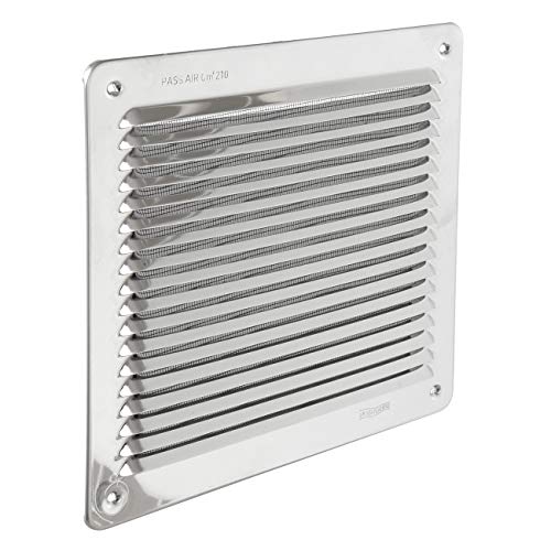 La Ventilazione LAR2323IN Lüftungsgitter mit Insektennetz, Edelstahl 430, Abmessungen 228 x 228 mm von La Ventilazione