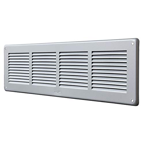 La Ventilazione GAL4014R Lüftungsgitter, rechteckig, aus Aluminium, silberfarben, zum Überziehen, mit Insektennetz, Maße: 440 x 240 mm La Ventilazione GAL4014R Lüftungsgitter, rechteckig, aus Aluminium, silberfarben, zum Überziehen, mit Insektennetz, Maße: 440 x 240 mm von La Ventilazione
