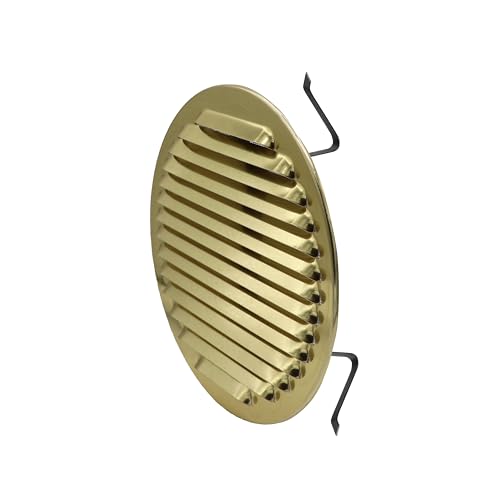 La Ventilazione GBRTU160R Universal runder Grillrost mit Netz und Federn, Aluminium Bronze, Ø 175 mm von La Ventilazione