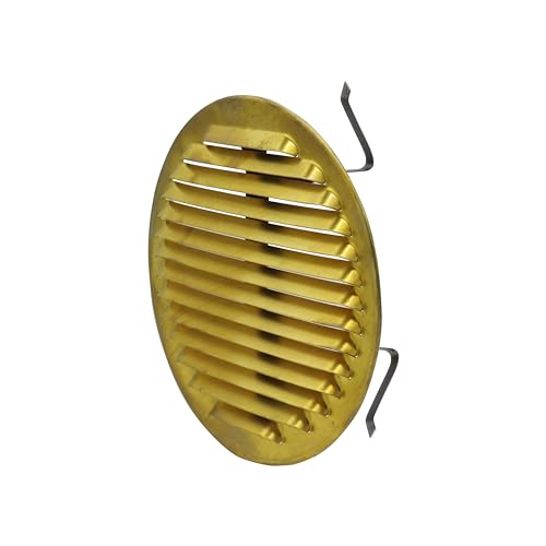 La Ventilazione GOTTU160 Universeller runder Grillrost mit Federn, Messing, Ø 175 mm La Ventilazione GOTTU160 Universeller runder Grillrost mit Federn, Messing, Ø 175 mm von La Ventilazione