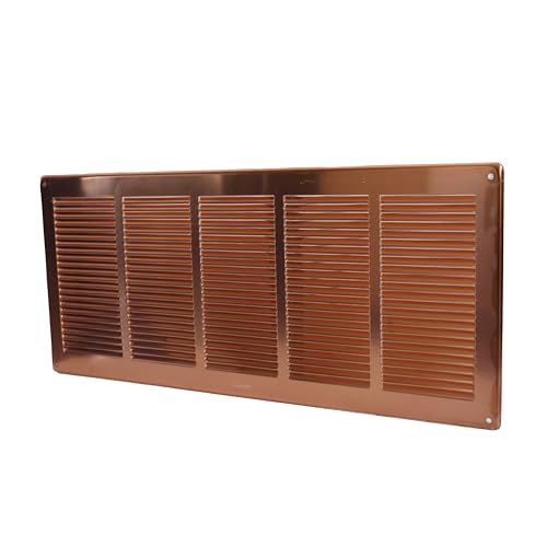 La Ventilazione GRA5424R Rechteckiges Gitter zum Überlappen mit Netz, Kupfer, 540 x 240 mm von La Ventilazione