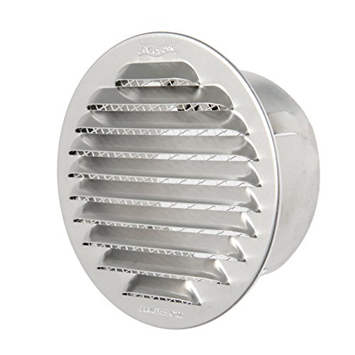 La Ventilazione GTA100R Einbaugitter, rund, Aluminium, Ø 125 mm von La Ventilazione