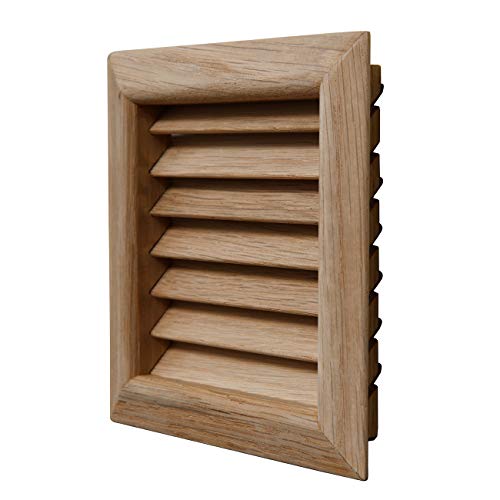 La Ventilazione LGES100Q Quadratisches Lüftungsgitter aus Eichenholz, 112 x 112 mm von La Ventilazione