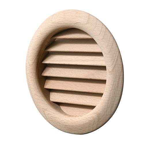 La Ventilazione LGRS100F Lüftungsgitter rund Buche Einbau Durchmesser 110 mm von La Ventilazione