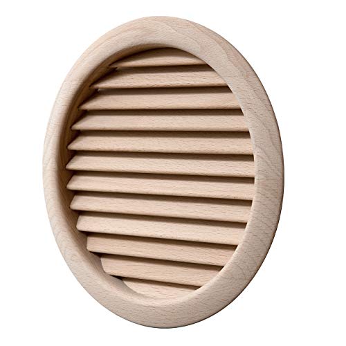La Ventilazione LGRS160F Lüftungsgitter aus Buchenholz, rund, Durchmesser 172 mm von La Ventilazione