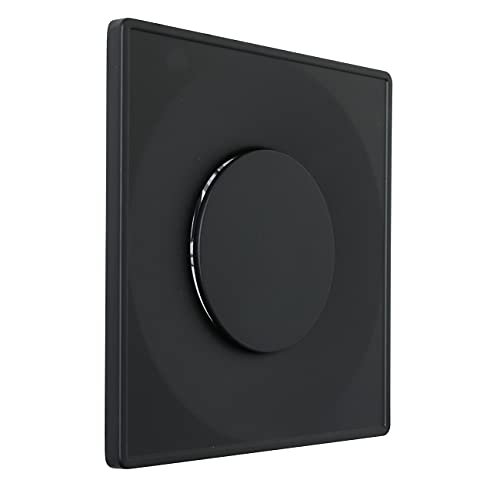 La Ventilazione VLQE100N Vierkantventil Einbauventil Ventil Lufteinlassventil Einbauventil Ø 100 mm Farbe schwarz von La Ventilazione