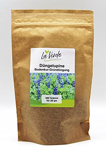 Düngelupine Blau 400 Gramm Samen - Bodenkur/Gründünger von La Verde MEIN GARTEN UND ICH.