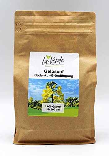 Gelbsenf 1000 Gramm Samen - Bodenkur von La Verde MEIN GARTEN UND ICH.