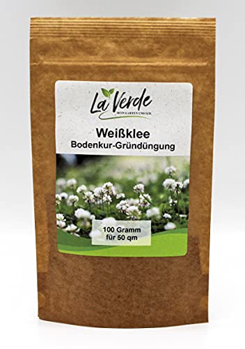 Weißklee 100 Gramm Samen - Bodenkur von La Verde MEIN GARTEN UND ICH.