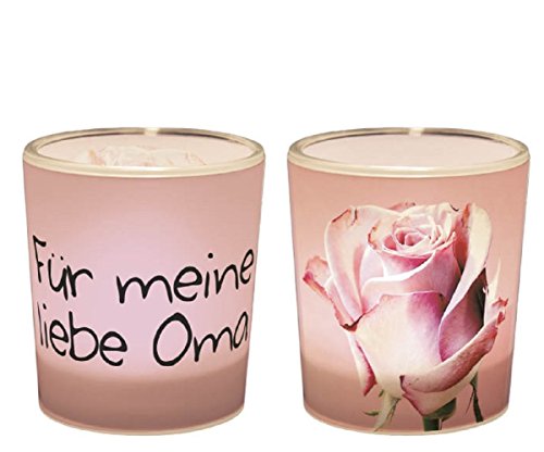 La Vida 1010541310 Geschenk für Dich Teelichthalter / Windlicht FÜR MEINE LIEBE OMA von La Vida