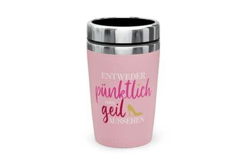 La Vida Edelstahl Thermo Becher to go 240 ml Entweder pünktlich oder geil aussehen 13,5x8,4cm La Vida Edelstahl Thermo Becher to go 240 ml Entweder pünktlich oder geil aussehen 13,5x8,4cm von La Vida
