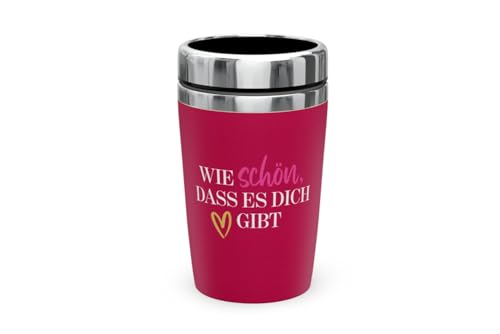 La Vida Edelstahl Thermo Becher to go 240 ml Wie schön das es Dich gibt 13,5x8,4cm La Vida Edelstahl Thermo Becher to go 240 ml Wie schön das es Dich gibt 13,5x8,4cm von La Vida