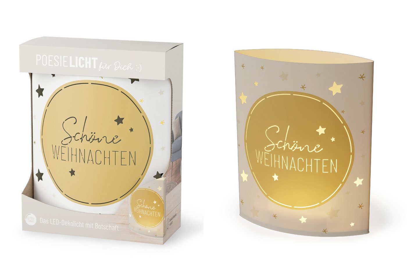 La Vida LED Nachtlicht Deko Lampe Leuchte Batterie Poesielicht für Dich la vida Geschenk von La Vida
