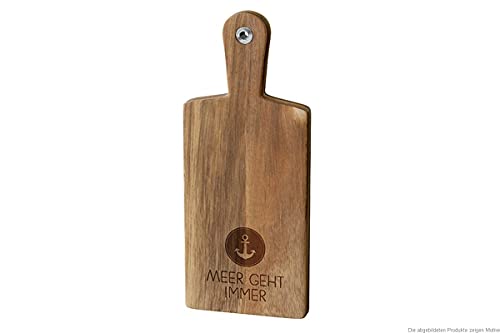 LaVida Holzbrett 34 x 14 x 1,5 cm Meer geht Immer von La Vida