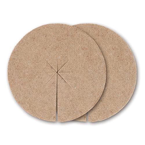 Die cordeline Lot de 2 DISQUES Mulchfolie Natur 19 x 0,4 x 19 cm cjn10 N von La cordeline