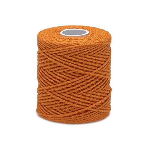 Die cordeline dcjn12 a Spule Faden Baumwolle orange 1, 2 mm 45 m, Orange, 5 x 5, cm von La cordeline