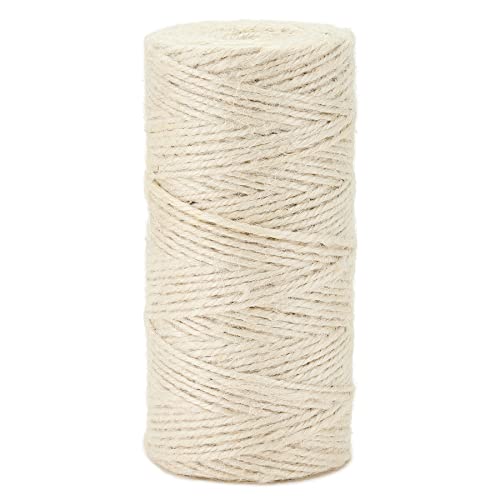 Jute-Schnur, 2 mm ± 160 m, Gebleicht, Schnur, Basteln, Dekoration, Garten von La cordeline