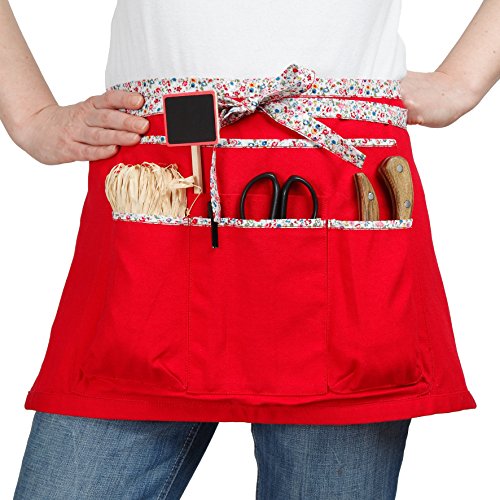 La Cordeline kurze Gärtnerschürze Rot Liberty 64 x 0,5 x 34 cm TJC1ROL von La cordeline